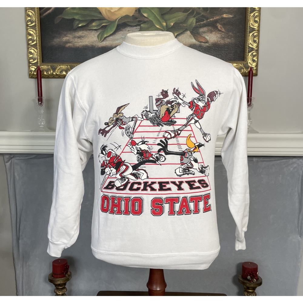 Vintage Ohio State Buckeyes Looney Tunes Sweatshirt Sweater Medium